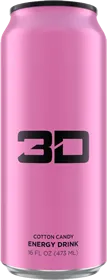 3D Pink Cotton Candy energy drink