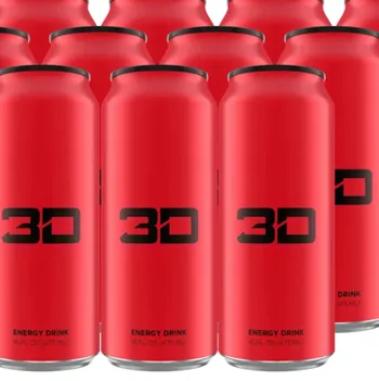 3D Red Candy Punch energy drink    