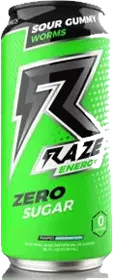 Raze Energy Sour Gummy Worms