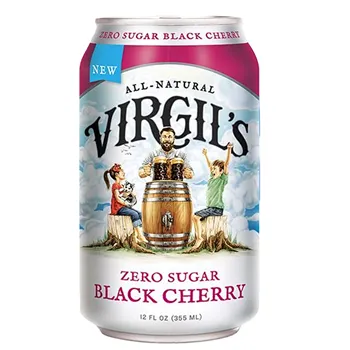 Virgils Zero Sugar Soda Black Cherry    